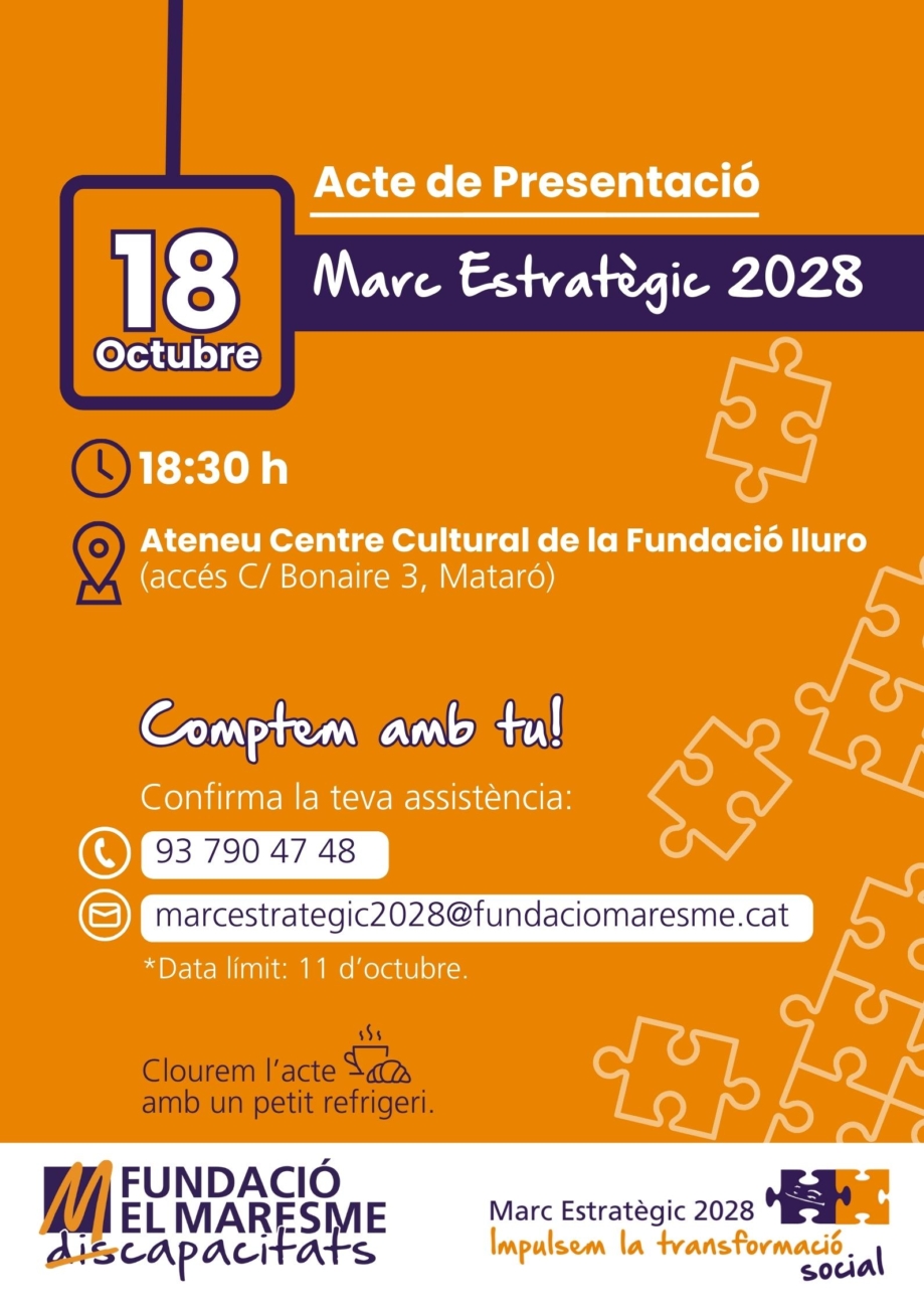 Cartell ME 2028_Fundació el Maresme