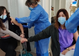 Persones treballadores i ateses de la residència Llar Santa Maria_vacuna Covid19