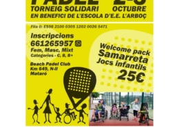 torneig de pàdel solidari_ampa escola arboç_fundació el maresme