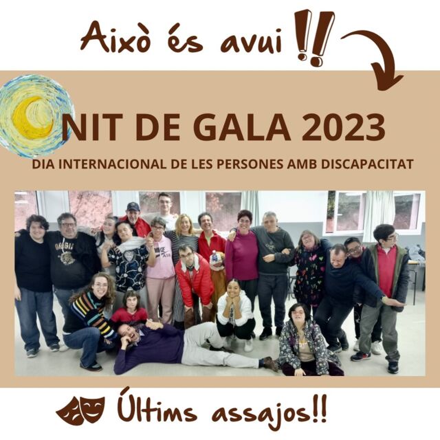 Comença el compte enrere‼️⏱️

🎭 Últims assajos per l’estrena d’ “El museu de les emocions”, l’espectacle inclusiu que podrem gaudir aquesta nit a la celebració de la Nit de Gala 2023, en el marc del Dia Internacional de les Persones amb Discapacitat.

🧡Aprofitem aquesta foto per agrair el treball i la il•lusió de les persones que protagonitzen l’espectacle:
Les persones ateses als centres ocupacionals de l’Entitat, amb la col·laboració d’alumnat d’integració social de l’Institut Maremar El Masnou, l’Escola Municipal de Musica de Mataró, l’Aula de Teatre i la companyia de dansa Crea Dance.

Tenim moltes ganes de veure-us en acció! 😉🎭

#fundacióelmaresme #teatreinclusiu #dansainclusiva #espectacleinclusiu #nitdegala #nitdegala2023 #personesambdiscapacitat